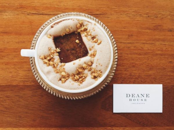 Honey and marshmallow hot chocolate at Deane House
